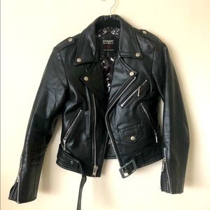 XXS Straight To Hell Leather motorcycle Jacket